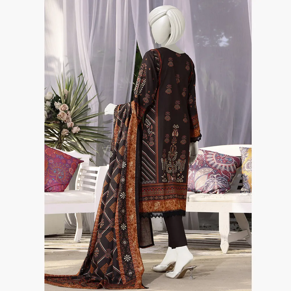 Aisha Alishba Shimmery Printed Unstitched 3Pcs Suit - 2572