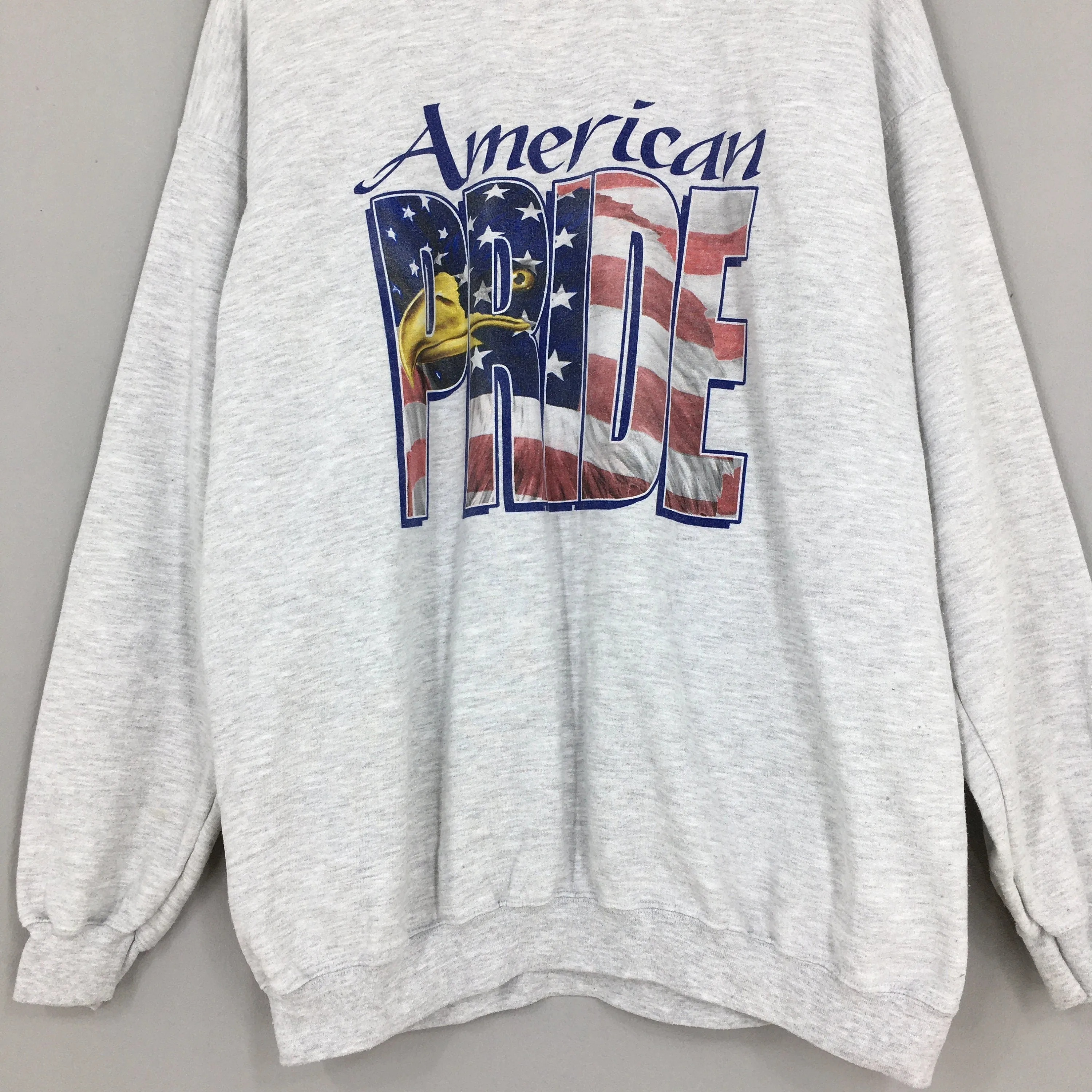 American Pride Gray Sweater Large