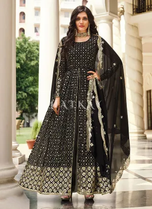 Black Wedding Anarkali Suit