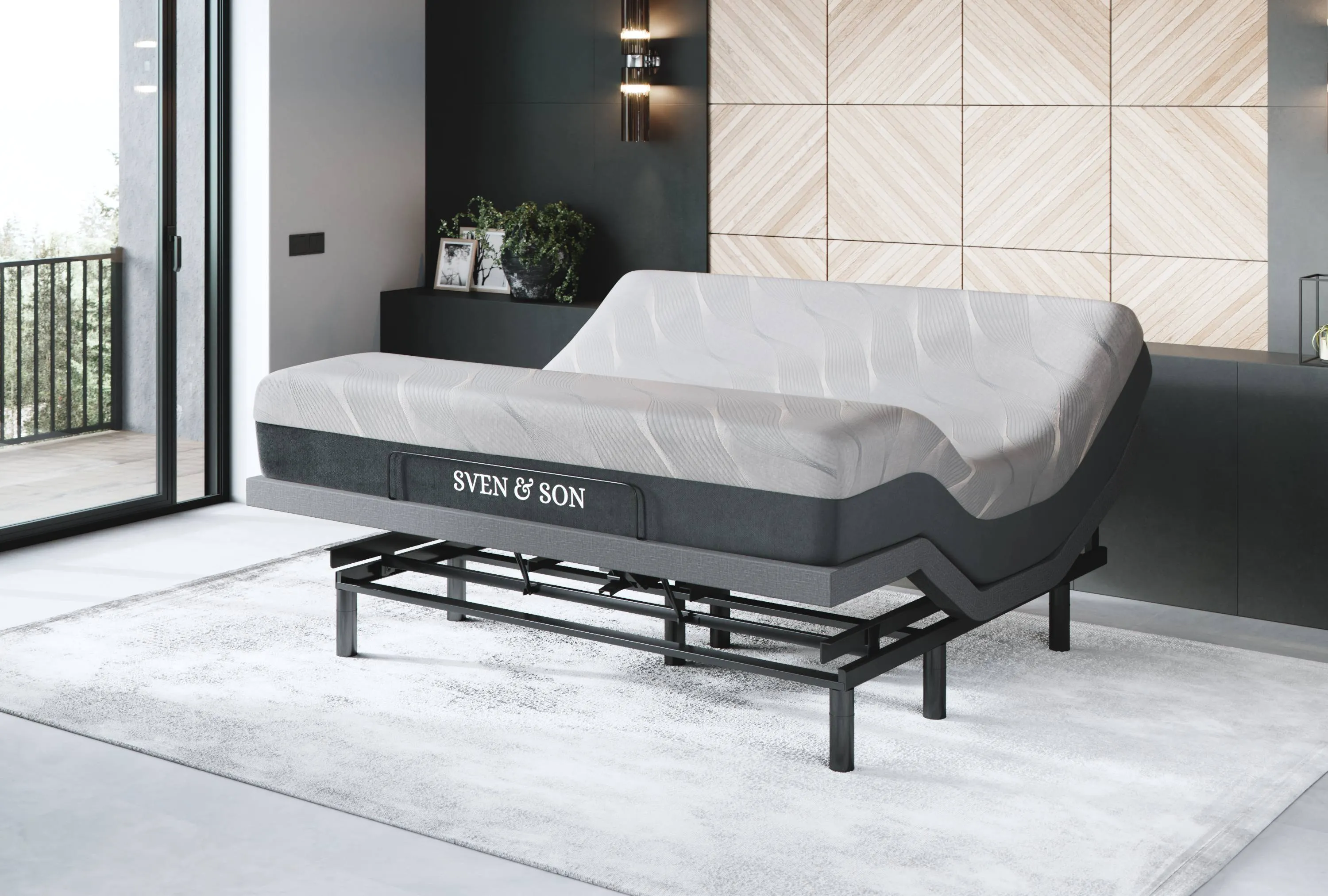 Bliss Series Adjustable Bed Base   Choice of Mattress Bundle