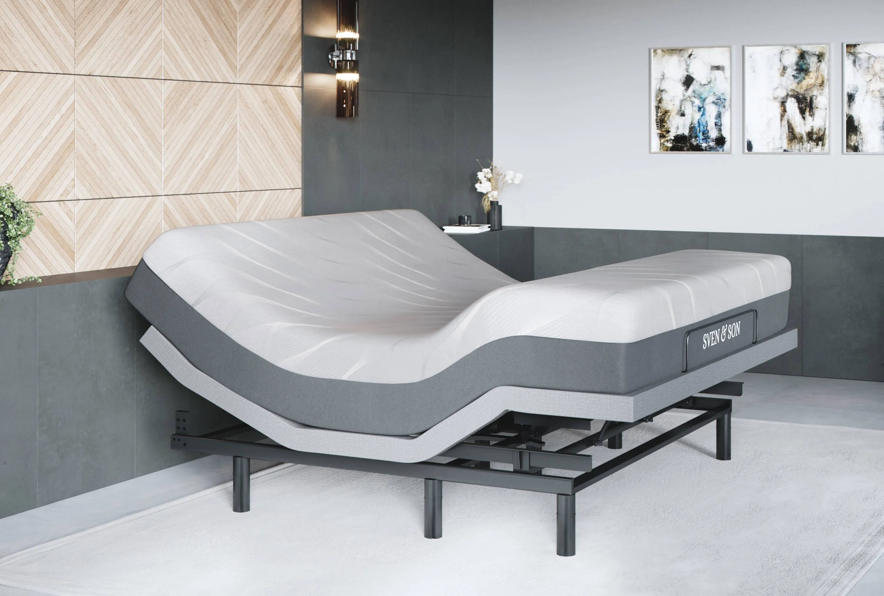 Bliss Series Adjustable Bed Base   Choice of Mattress Bundle