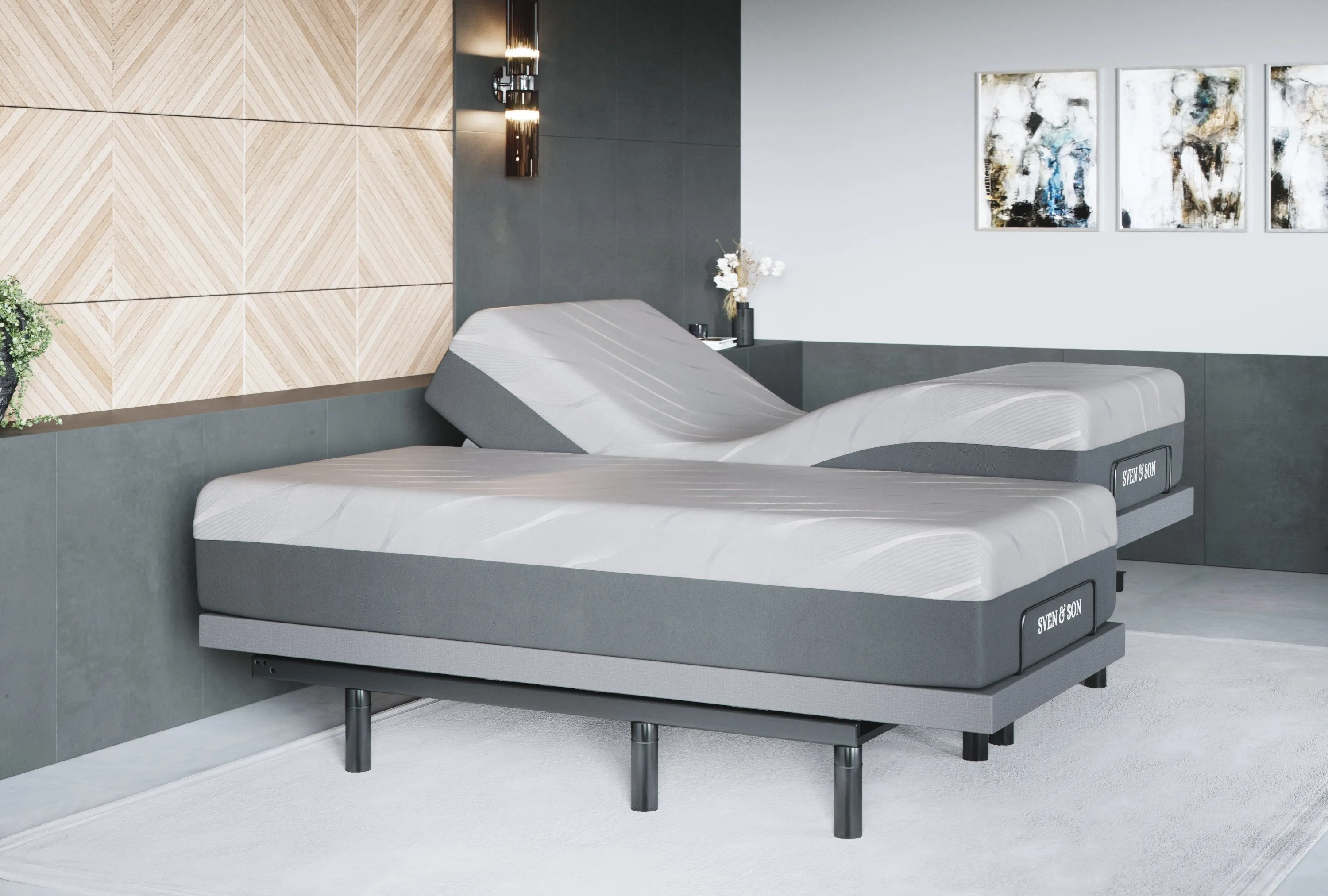 Bliss Series Adjustable Bed Base   Choice of Mattress Bundle