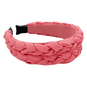 Blushing Braid Headband - Salmon