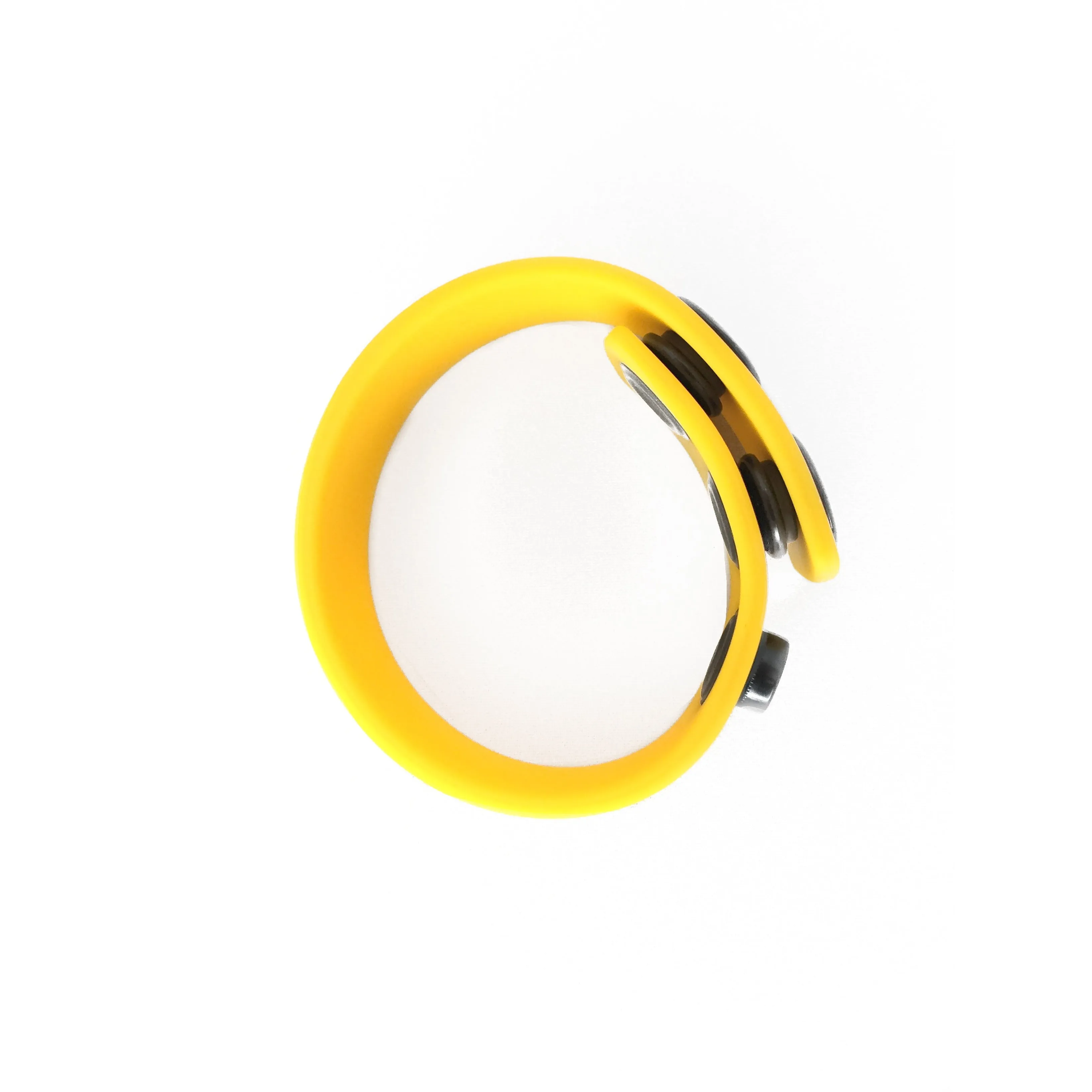 Boneyard Silicone Cock Strap 3 - Snap Ring - Yellow