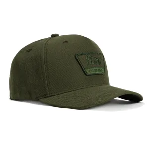 Brixton Linwood C MP Snapback Hat - Olive