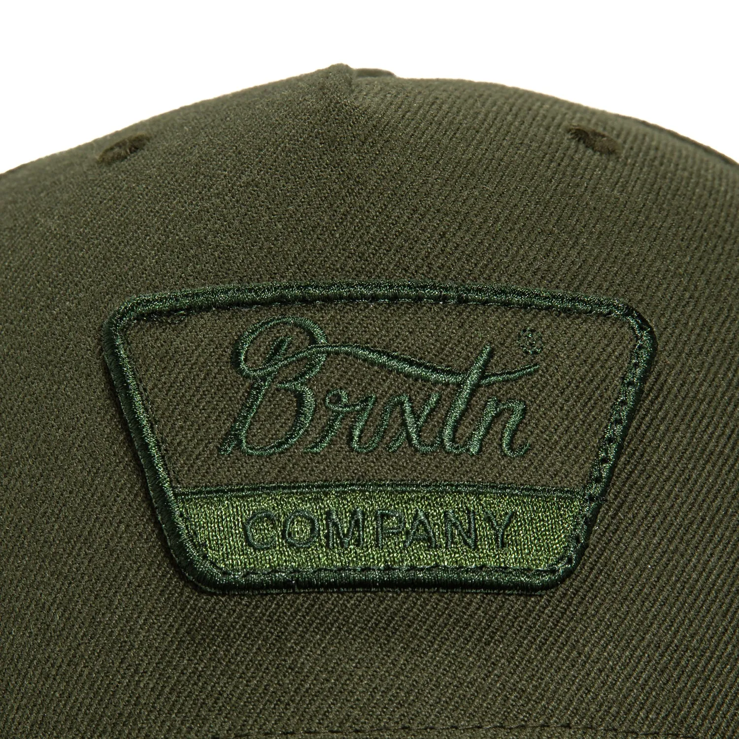 Brixton Linwood C MP Snapback Hat - Olive