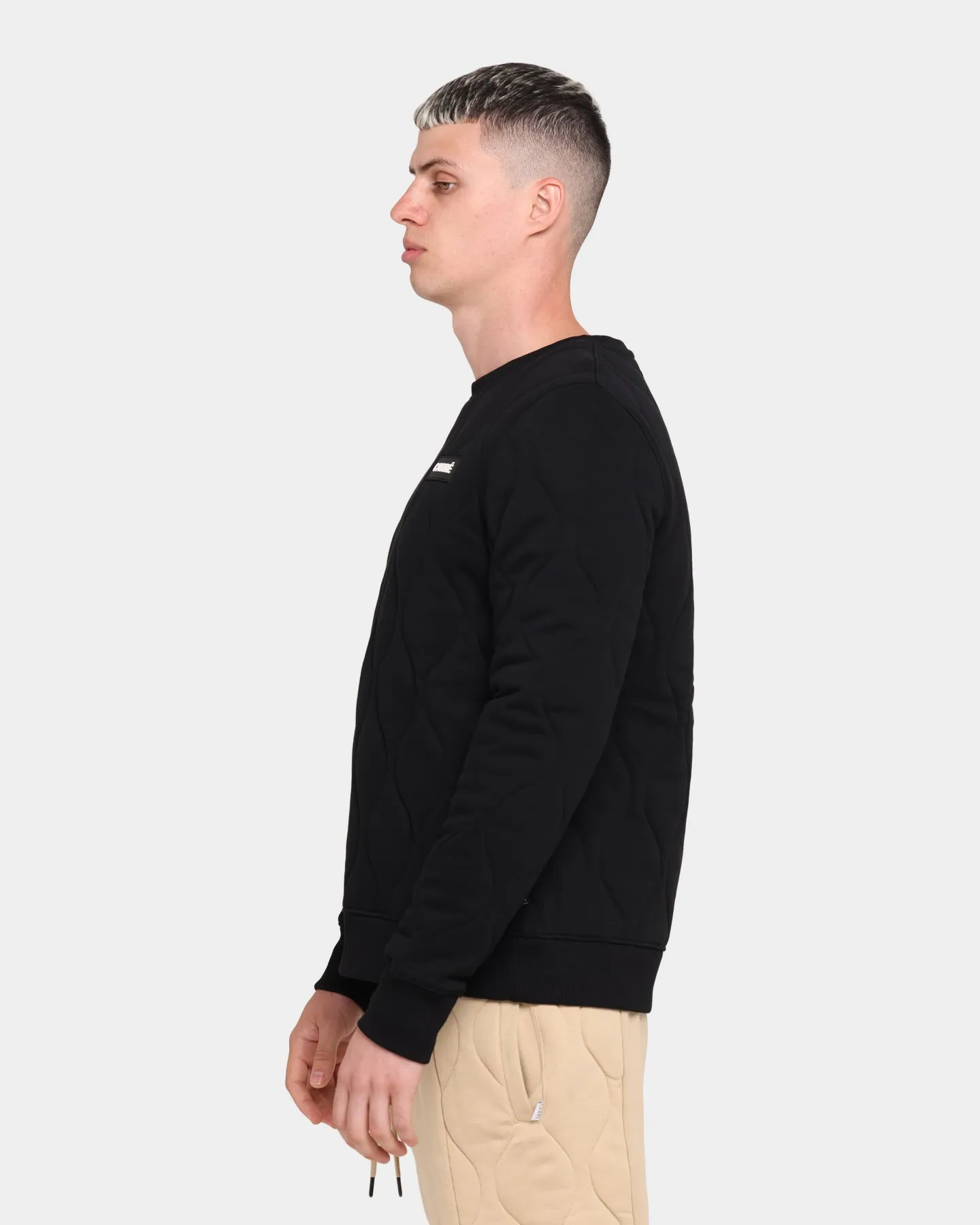 Carré Roadman Quilted Sweater Black