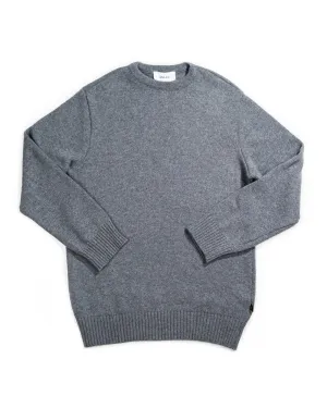 Cashmino Crewneck in Heather Grey-SIZE XXL AVAILABLE