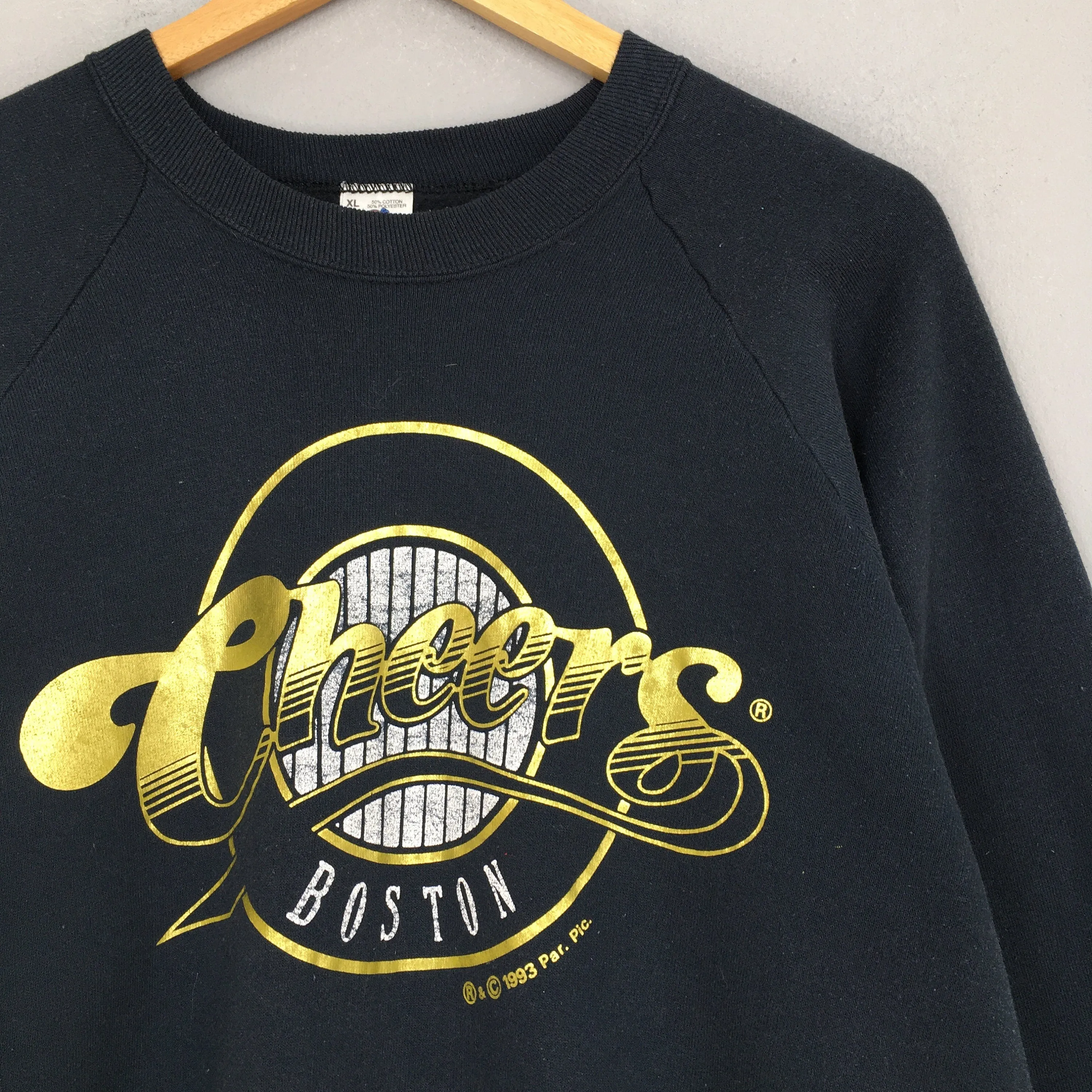 Cheers Boston Black Sweatshirt XLarge