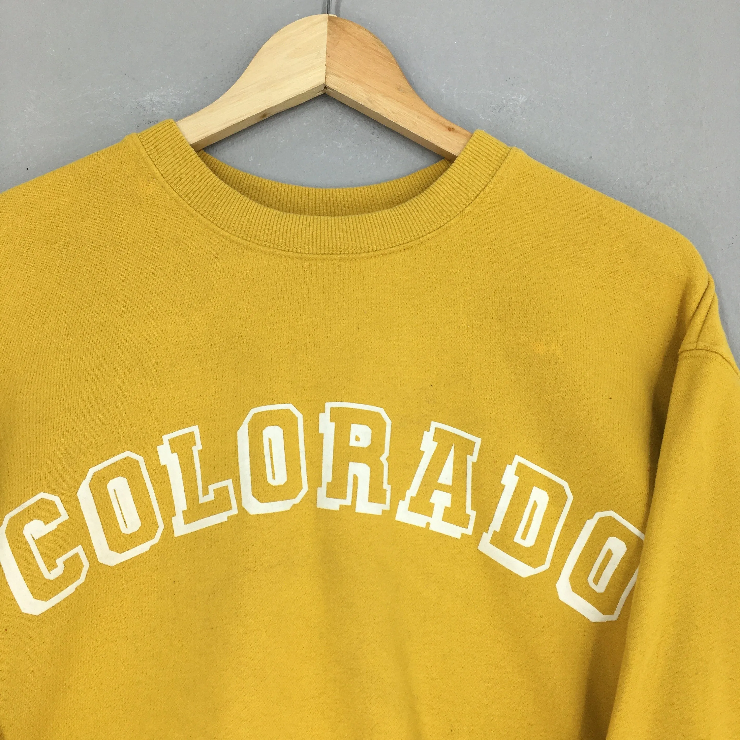 Colorado State Mustard Boxy Sweatshirts Medium