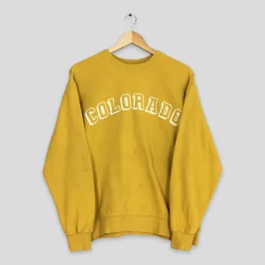 Colorado State Mustard Boxy Sweatshirts Medium