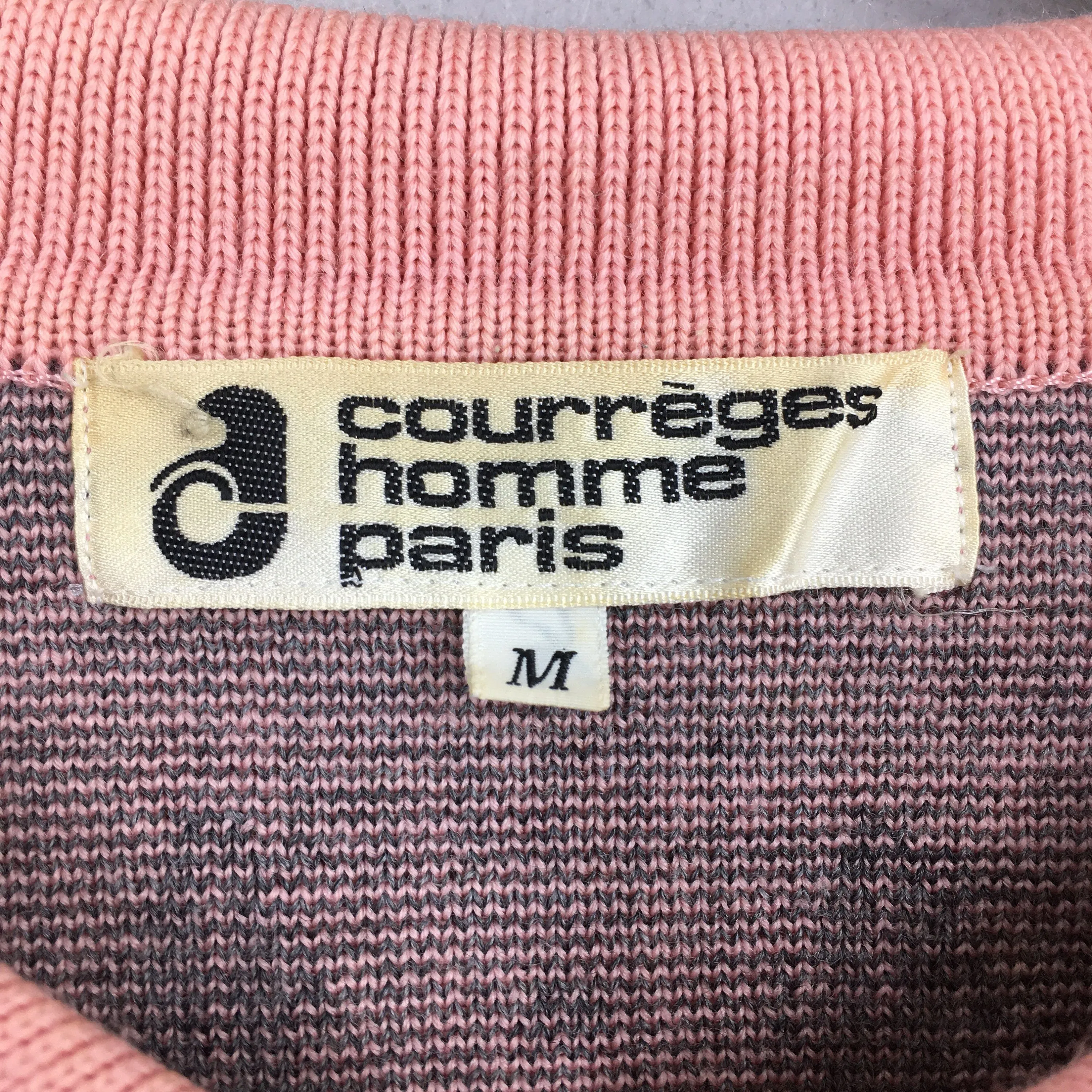 Courreges Homme Paris Pink Sweatshirt Medium