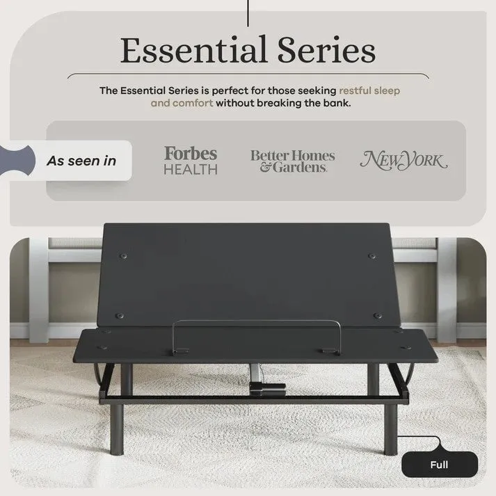 Essential Series Adjustable Bed Base   Choice of Mattress Bundle