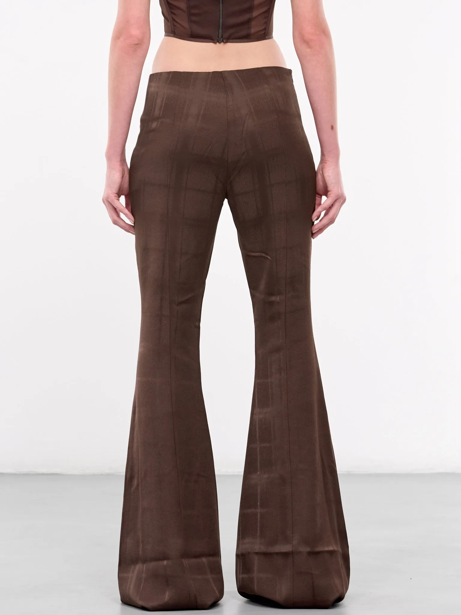 Flared Trousers (E0804-BROWN-RUST)