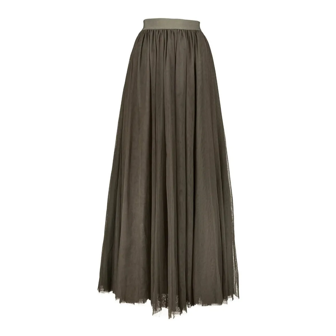 Gala Khaki Tulle Skirt