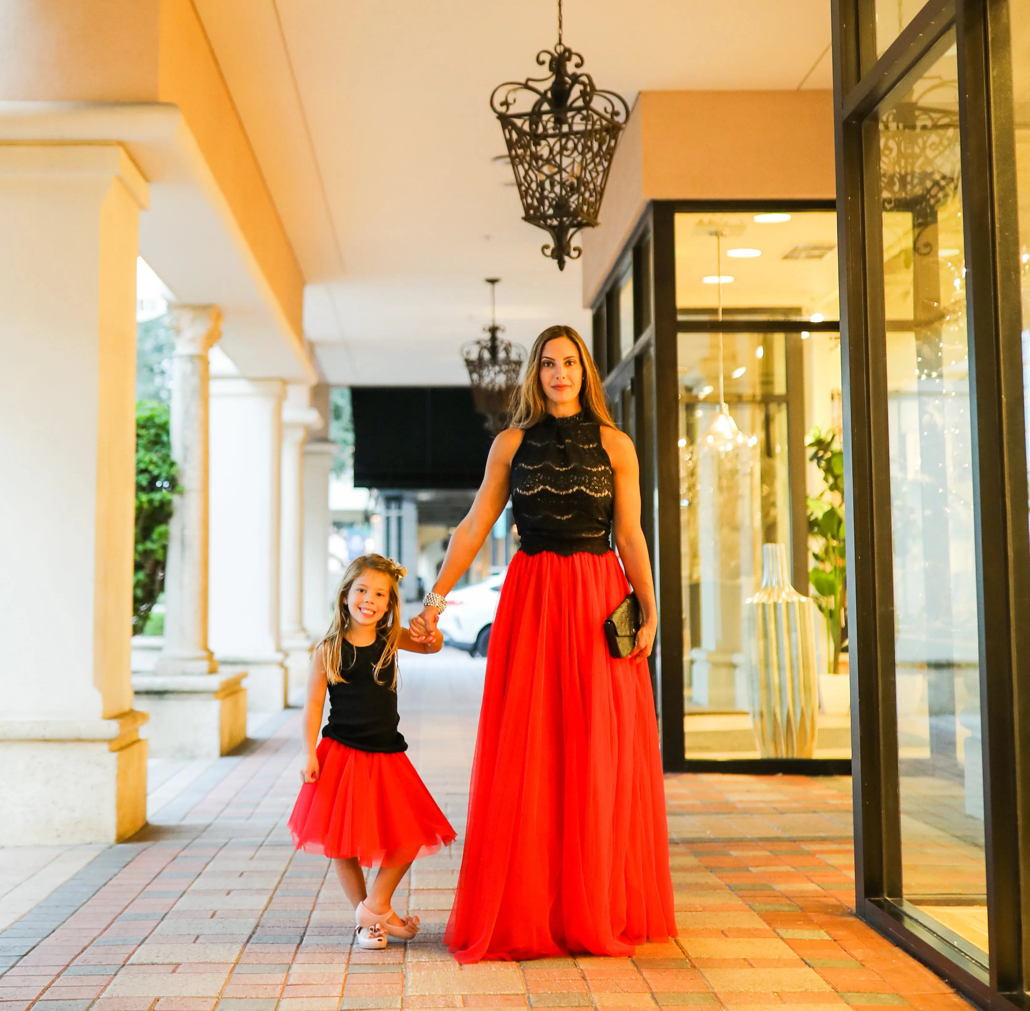 Gala Red Tulle skirt