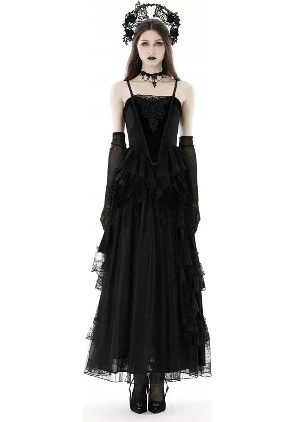 Gothic Court | MAXI VELVET SKIRT