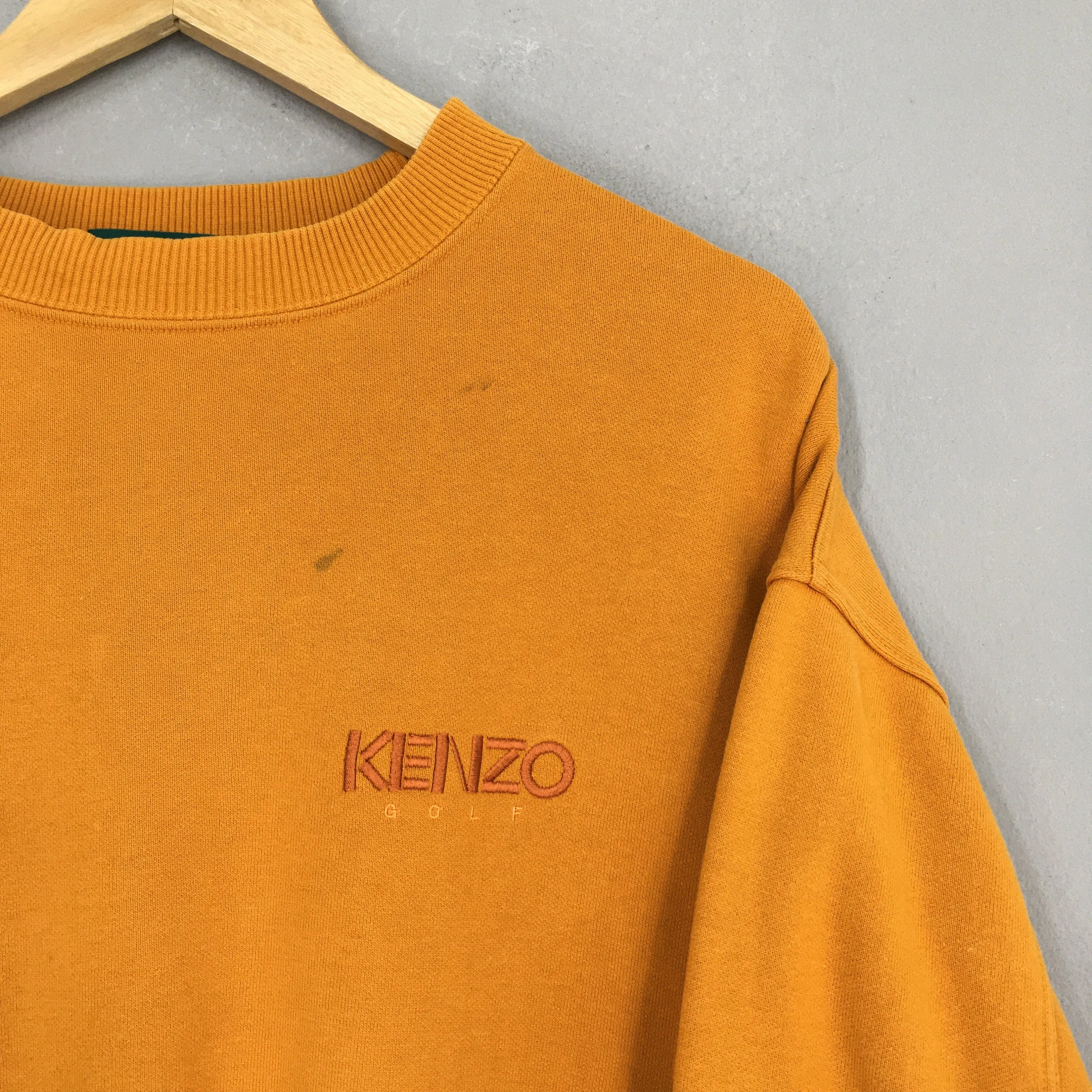 Kenzo Golf Mustard Sweatshirt Large