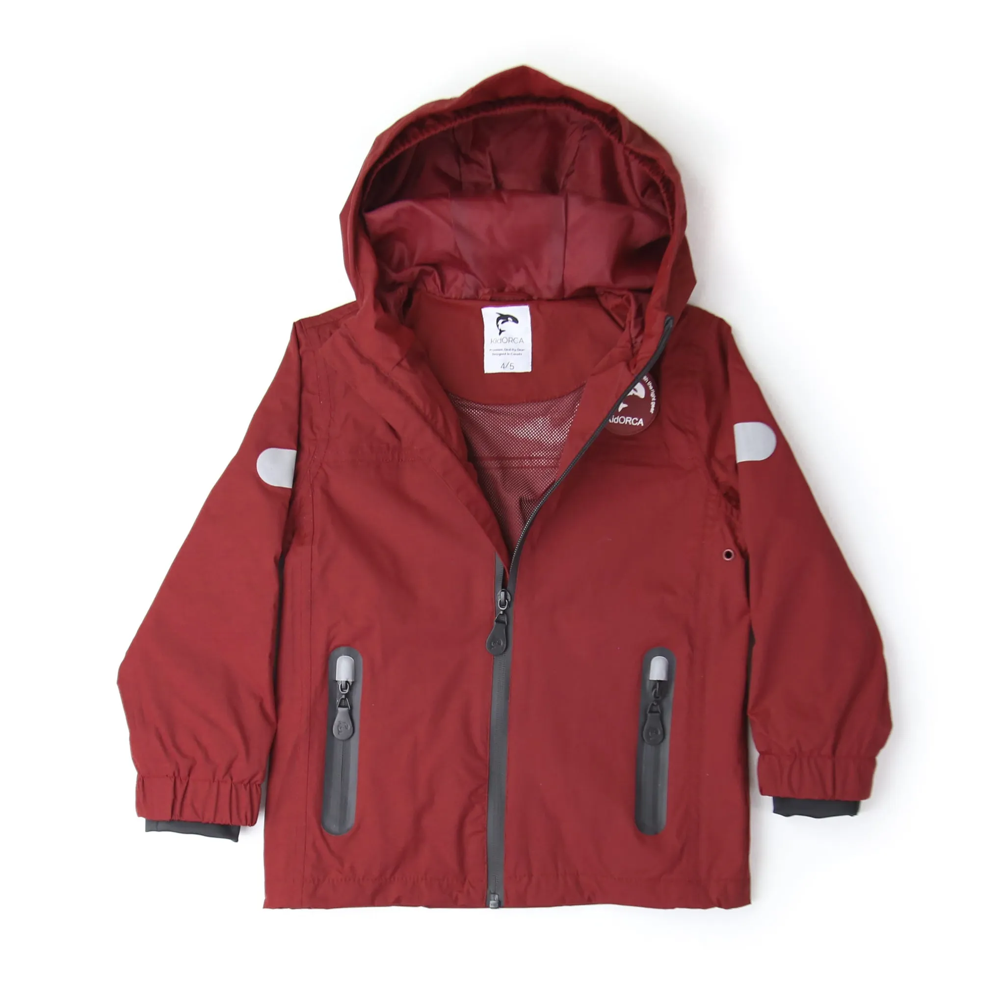 KidORCA Kids Rain Jacket _ Merlot _ Model 2022