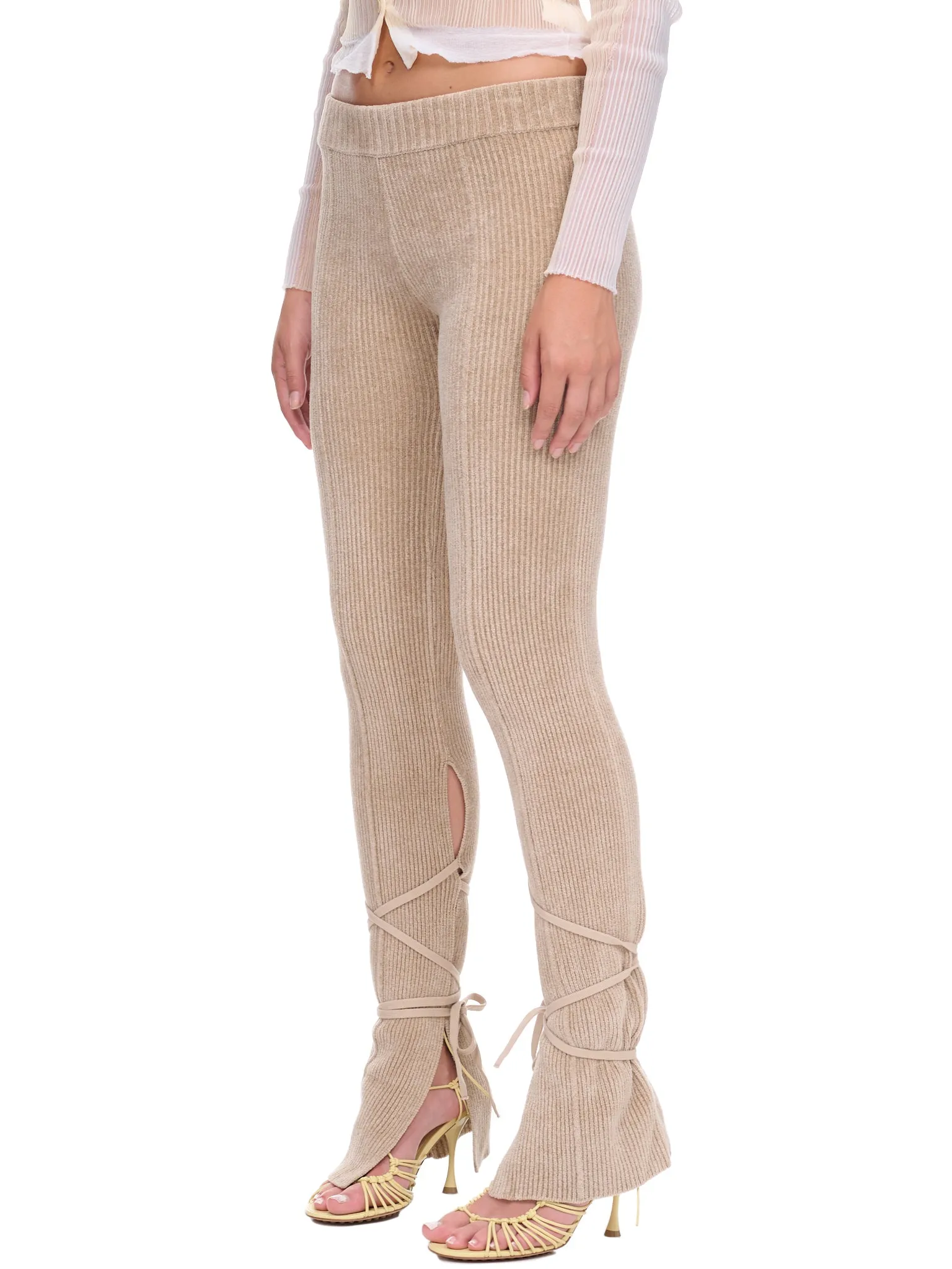 Le Pantalon Duci (223KN120-2167-DARK-BEIGE)