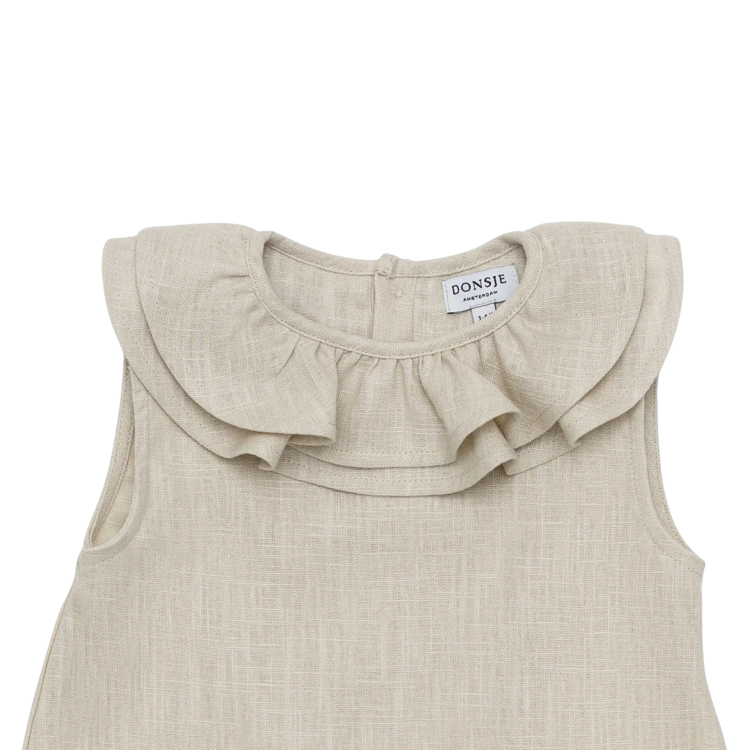 Michelle Linen Dress | Frosted Almond