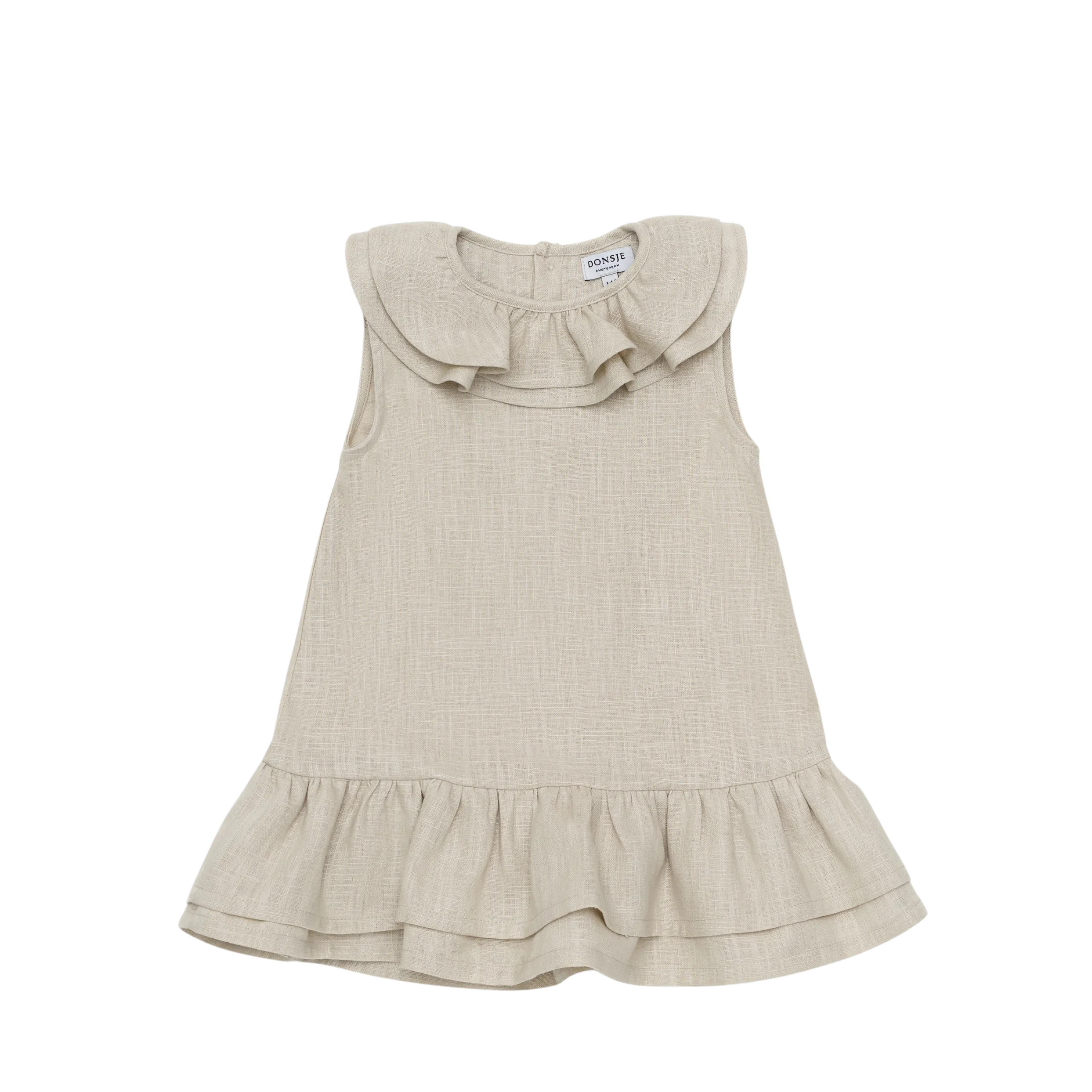 Michelle Linen Dress | Frosted Almond