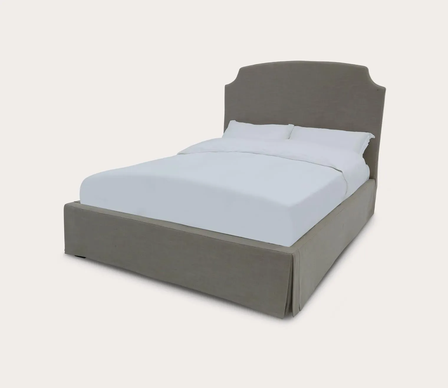 Modus Furniture Laurel Upholstered Skirted Panel Bed