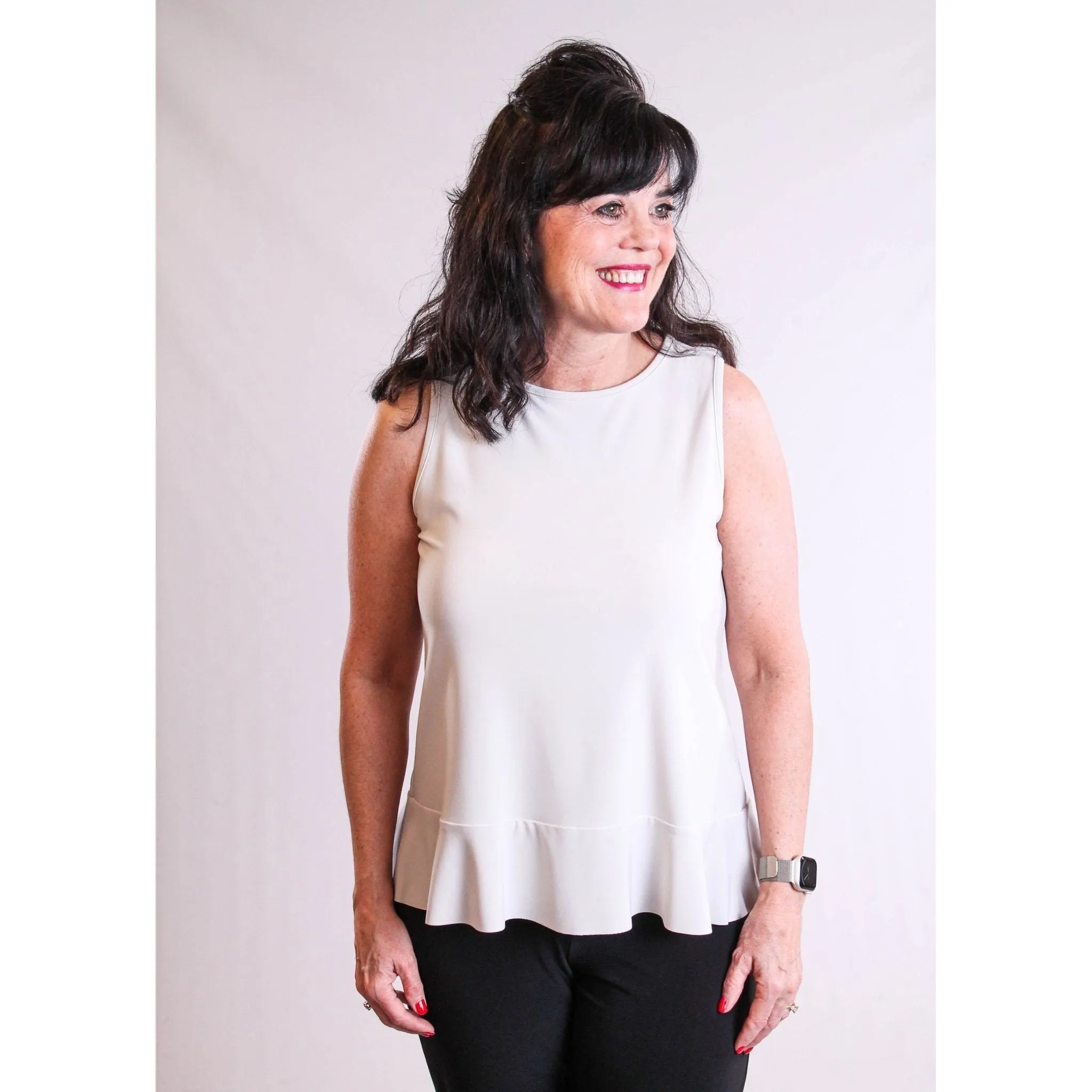 Sympli Sleeveless Peplum Top