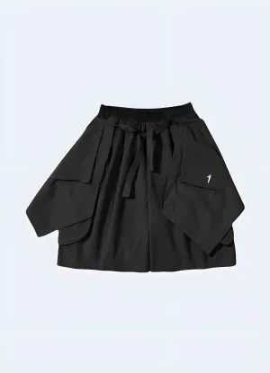 Techwear Shorts Samurai Skirt Attached