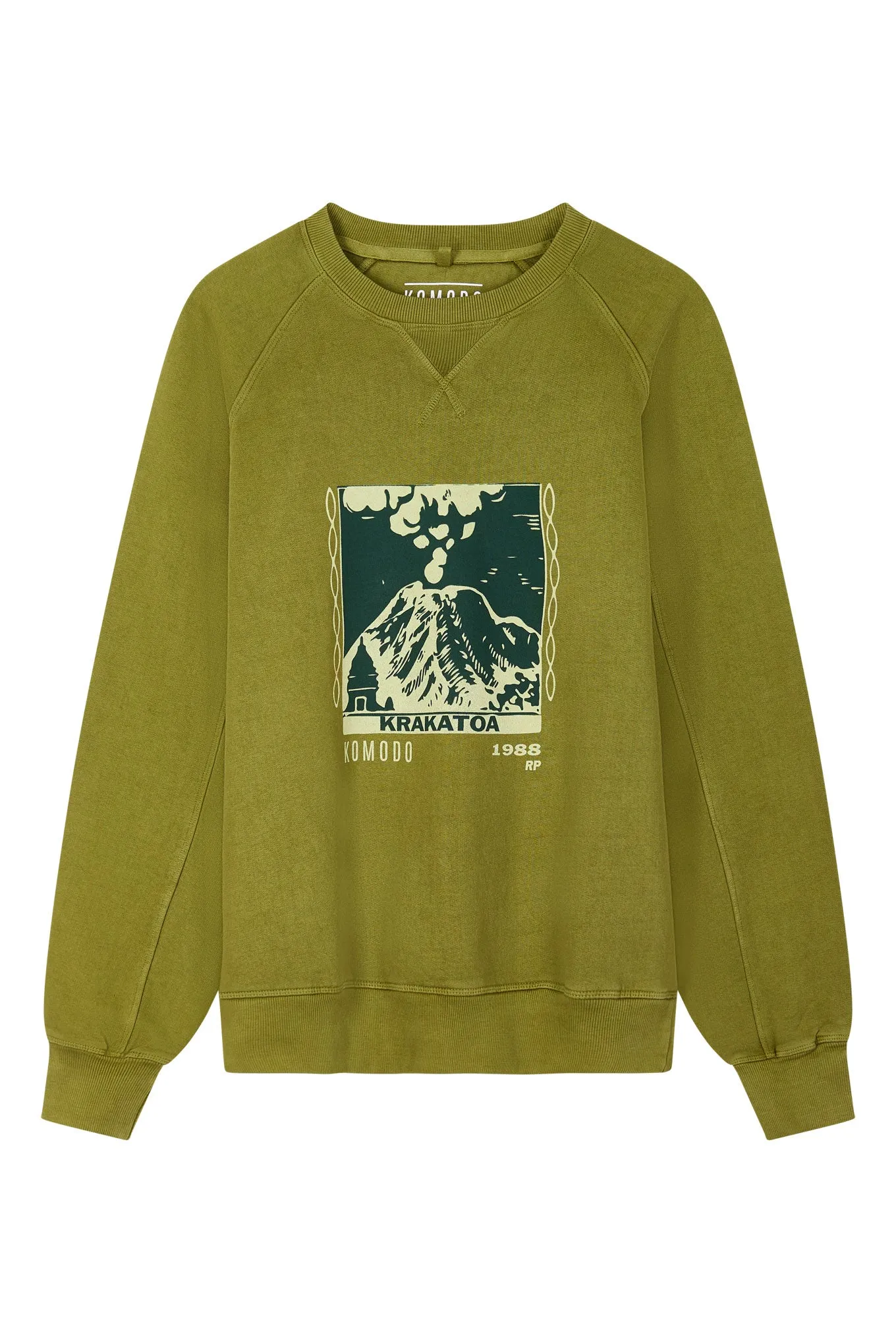 VOLCANO ANTON - Organic Cotton Sweat Olive